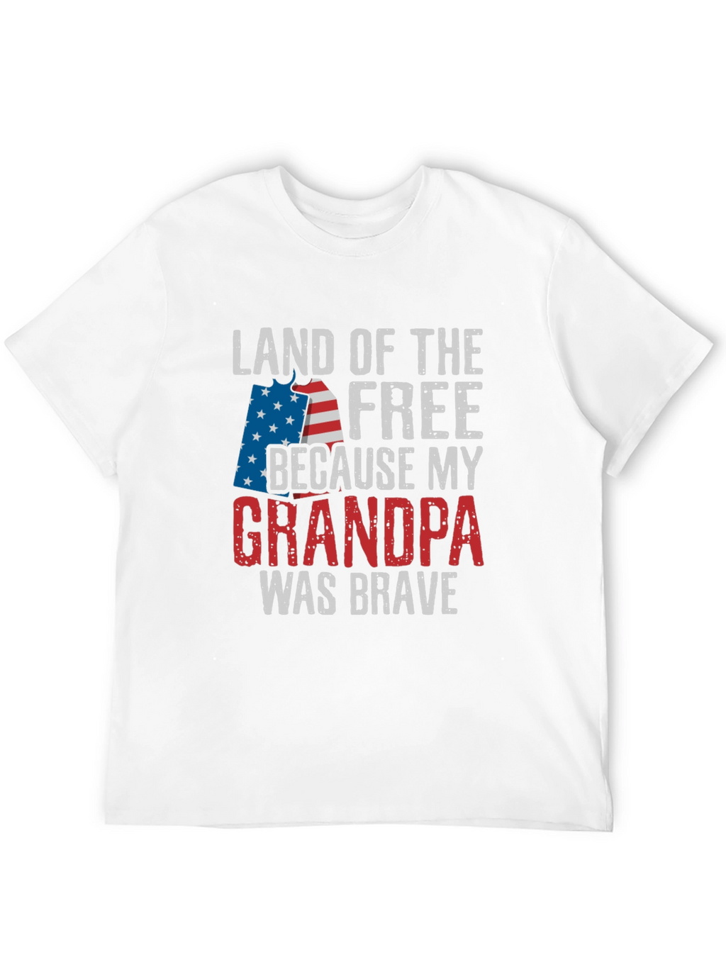 Land of the Free Grandpa Patriotic T-Shirt