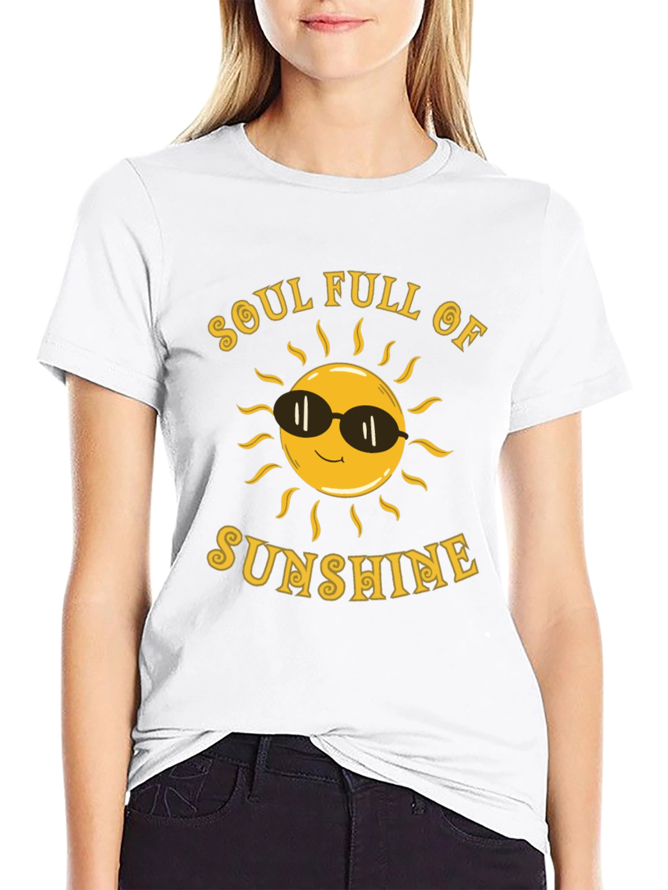 Soul Full of Sunshine Graphic Tee - Black