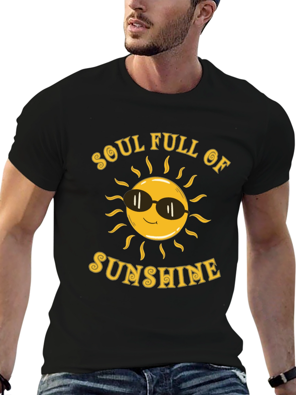 Soul Full of Sunshine Graphic Tee - Black