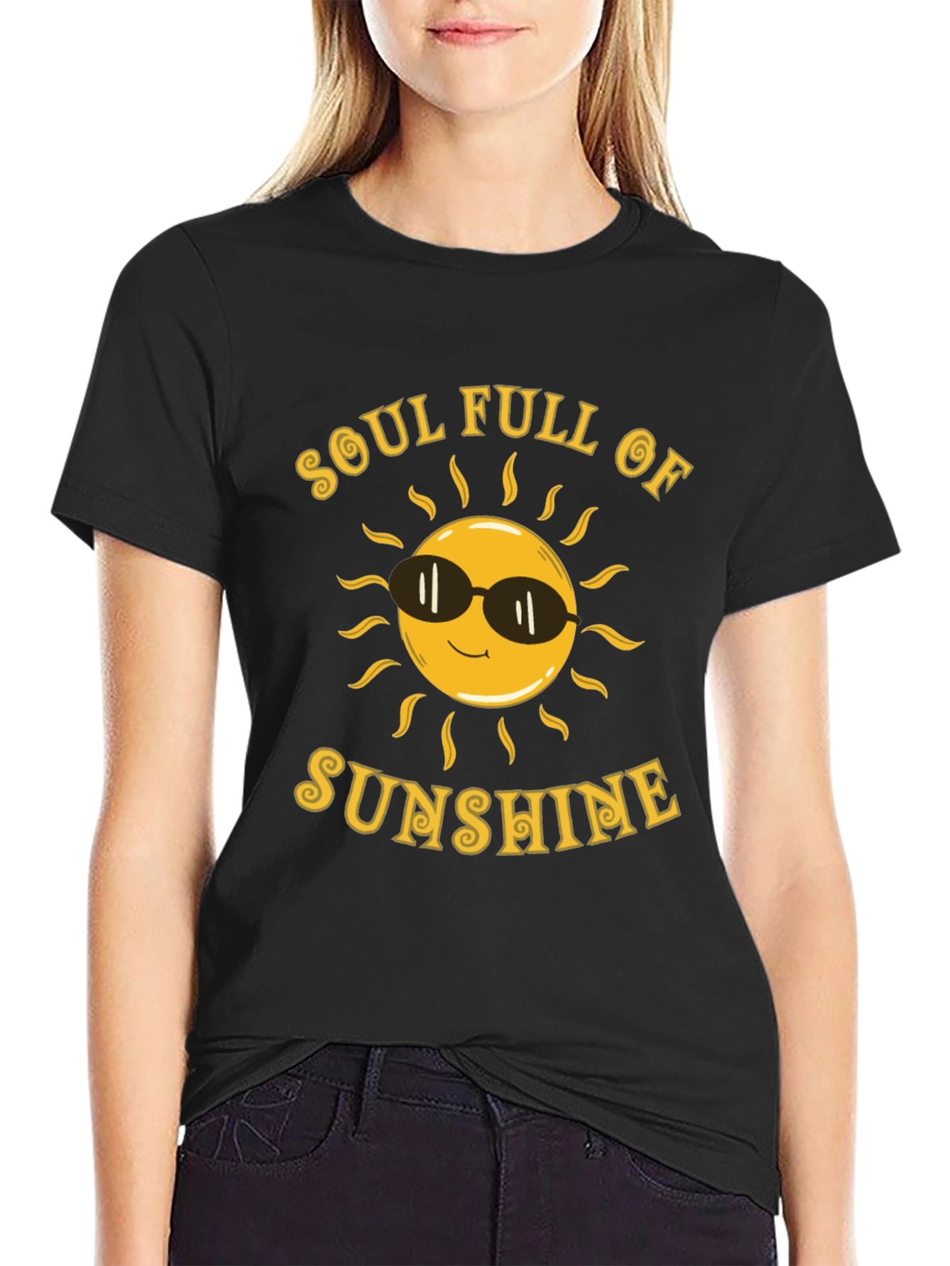 Soul Full of Sunshine Graphic Tee - Black