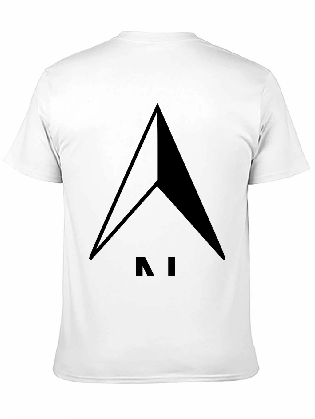 Modern Minimalist AI Arrow Black T-Shirt