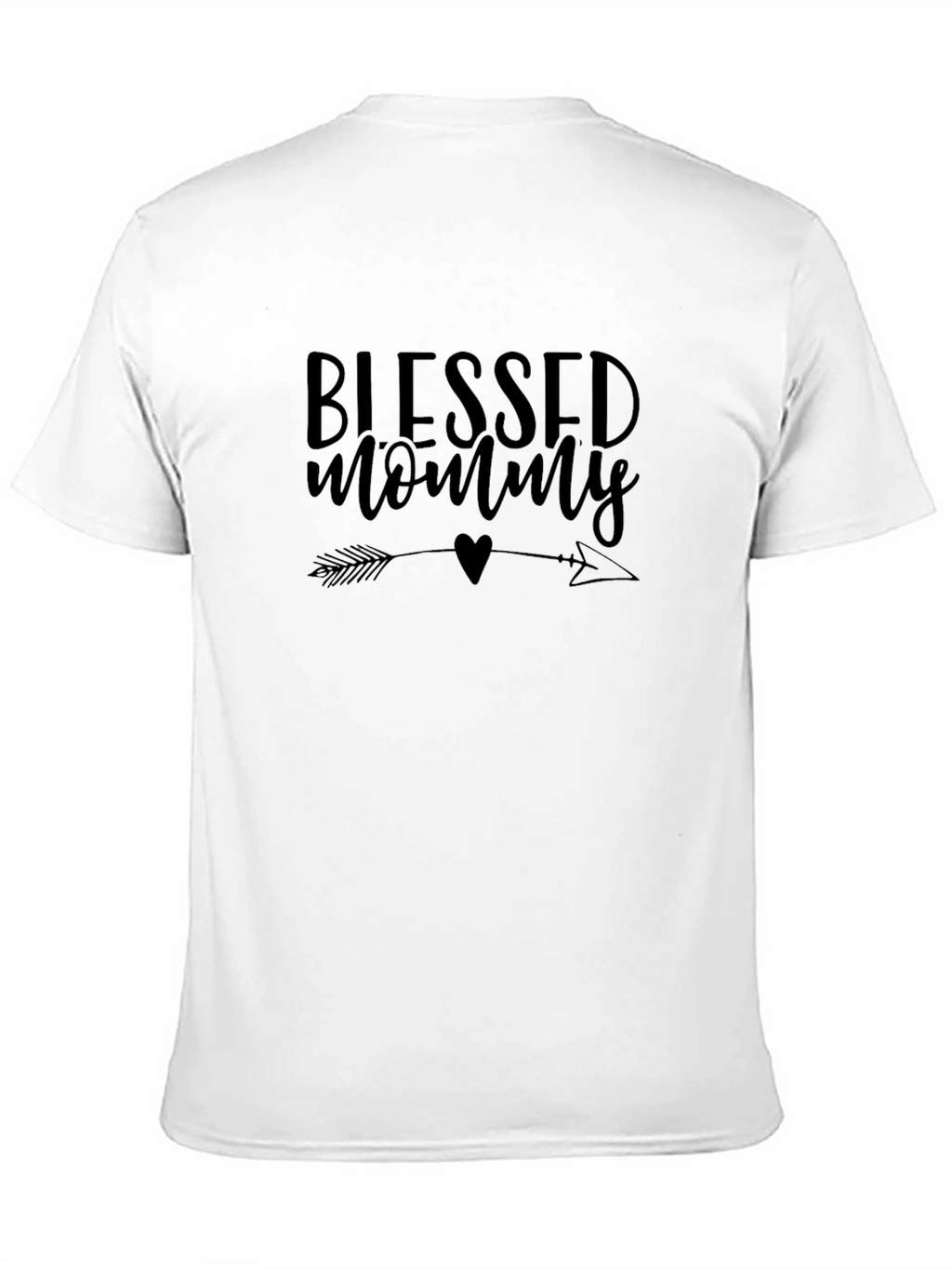 Blessed Mommy Graphic T-Shirt - Black