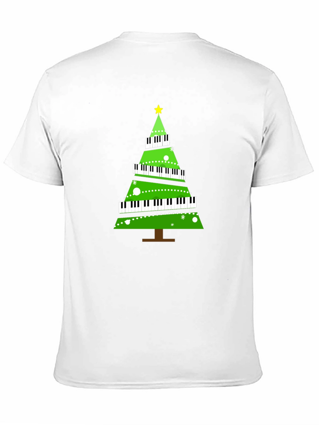 Piano Keyboard Christmas Tree T-Shirt