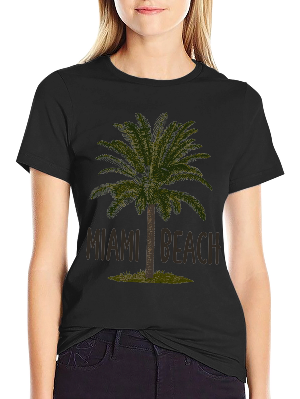 Miami Beach Palm Tree Graphic Tee