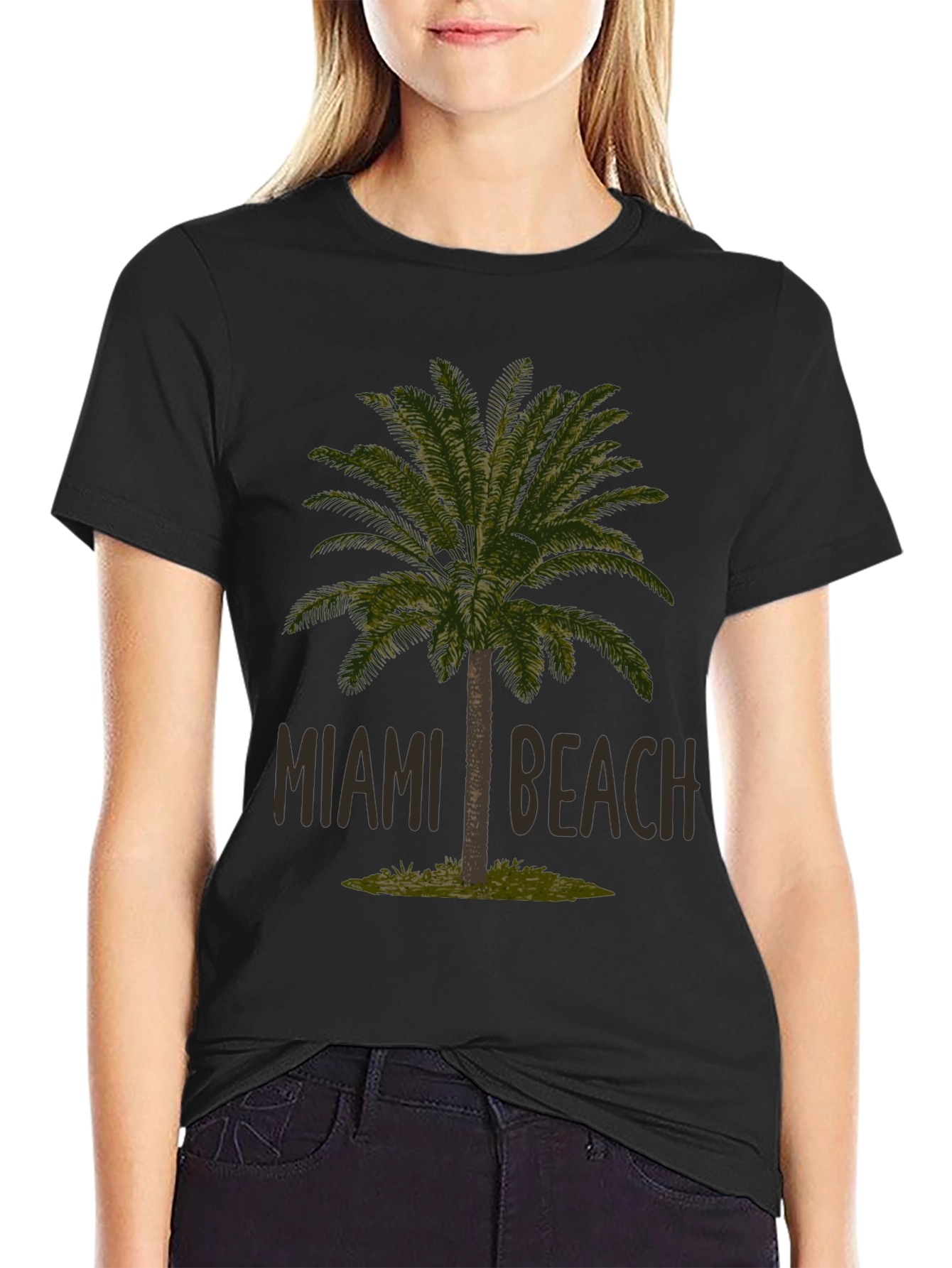 Miami Beach Palm Tree Graphic Tee