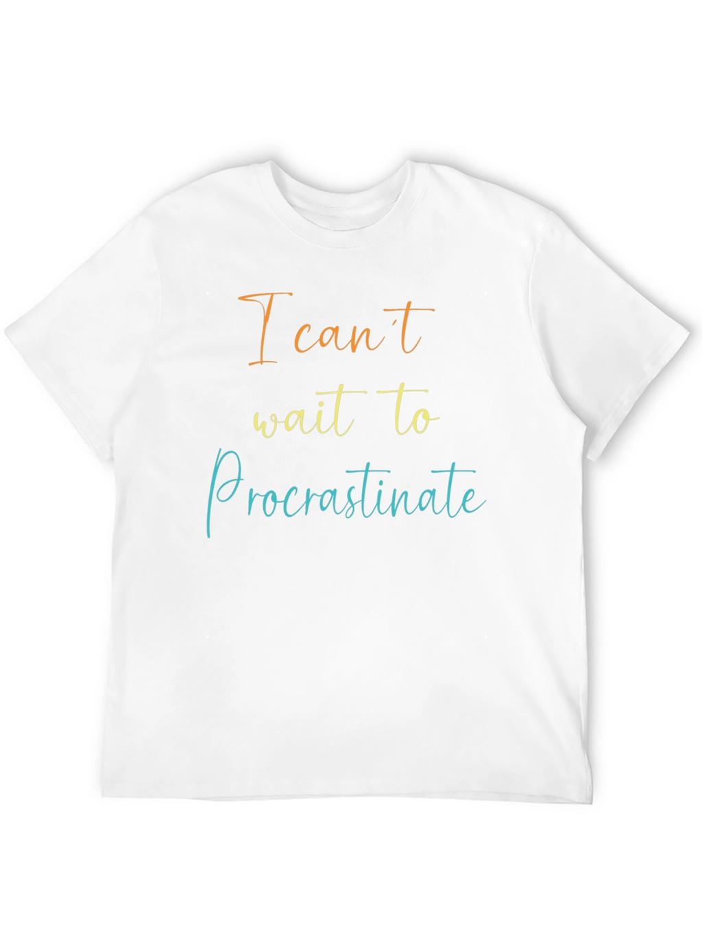 Procrastinate Mens Black T-Shirt