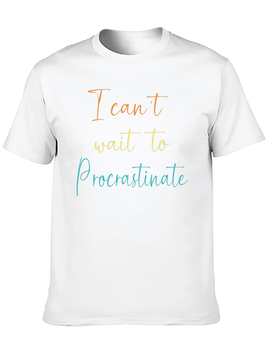 Procrastinate Mens Black T-Shirt