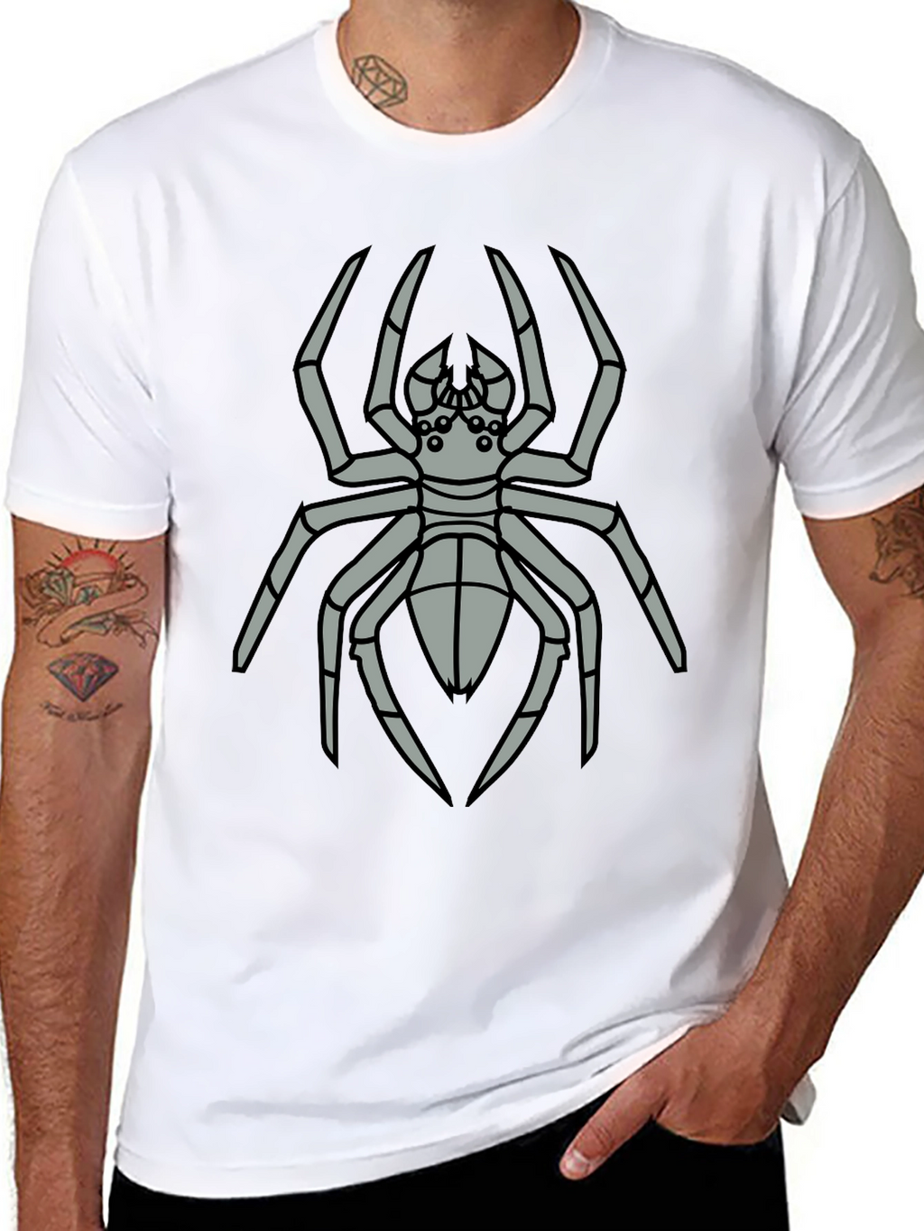 Spider Graphic Tee - Mens Black T-Shirt
