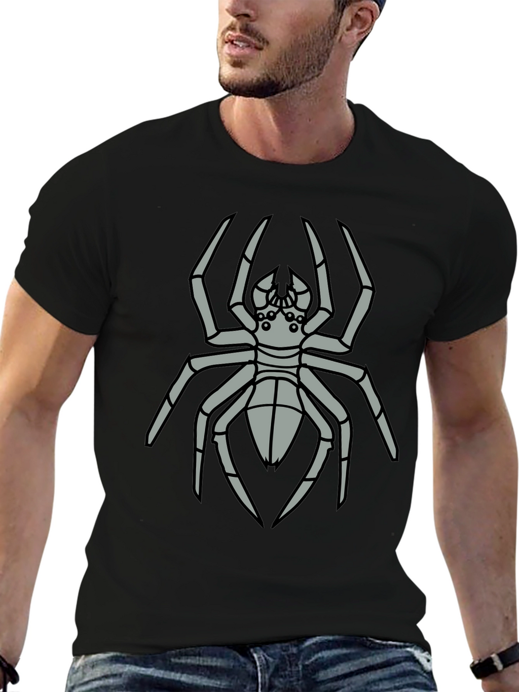 Spider Graphic Tee - Mens Black T-Shirt