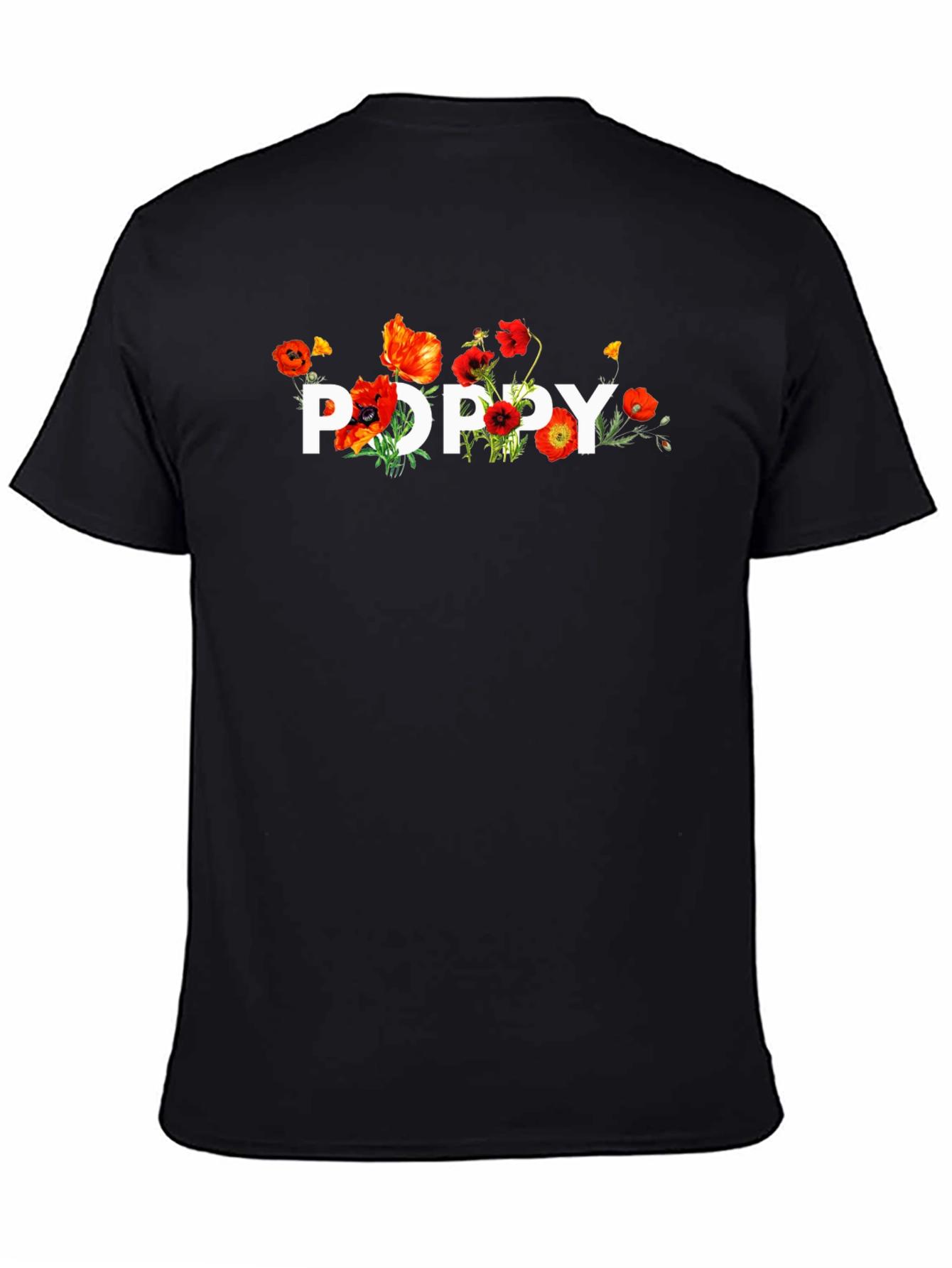 Floral Poppy T-Shirt - Stylish Graphic Tee