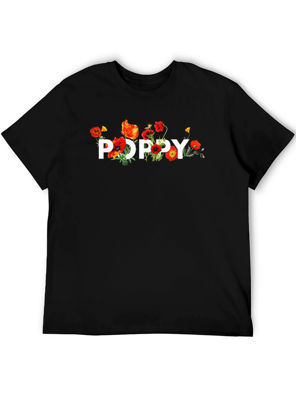 Floral Poppy T-Shirt - Stylish Graphic Tee