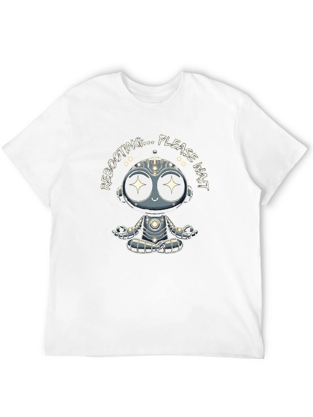 Rebooting Robot Graphic Tee - Black
