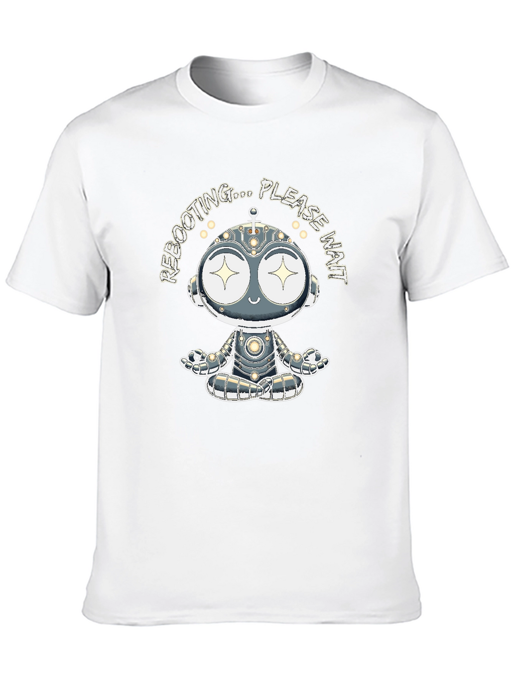 Rebooting Robot Graphic Tee - Black