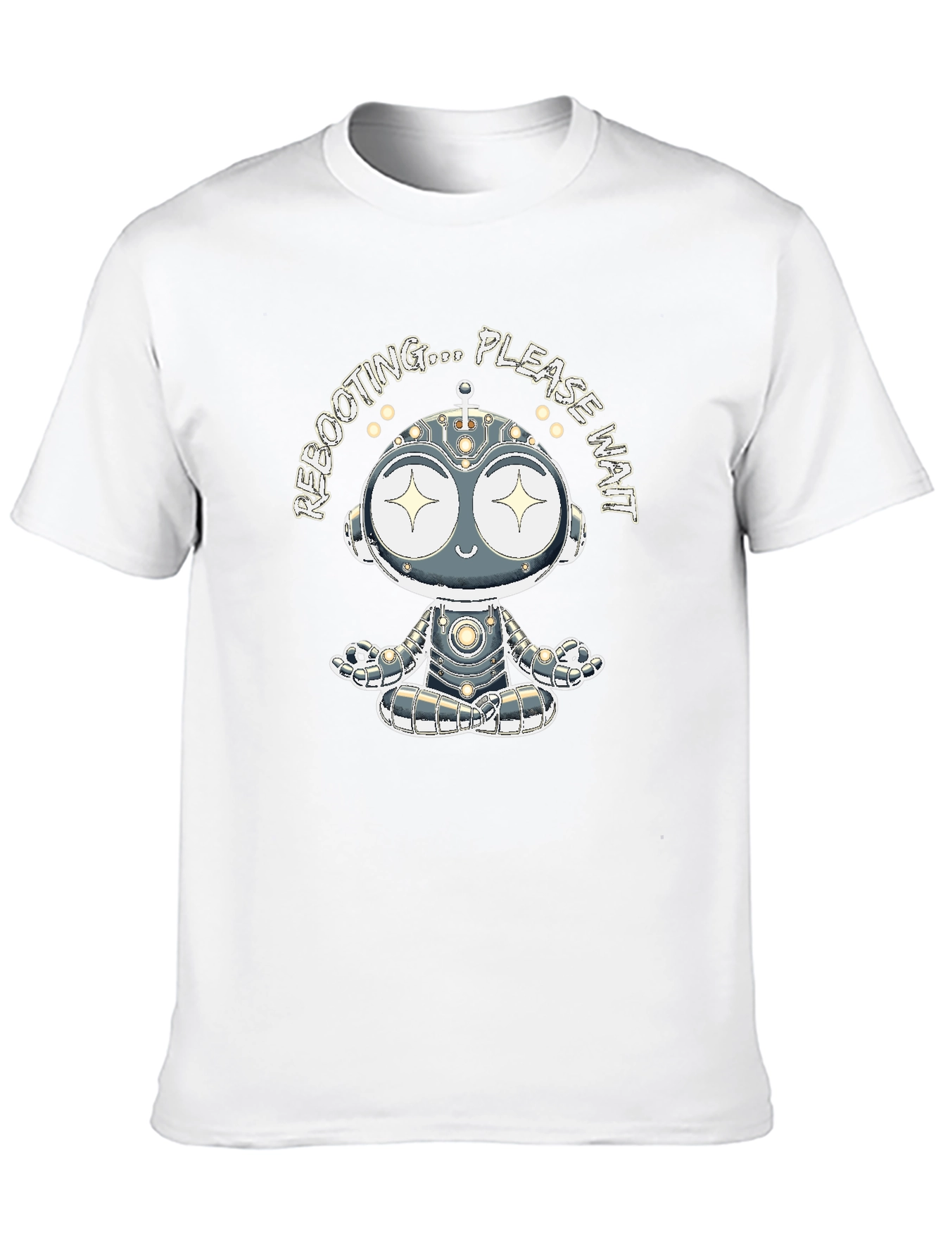 Rebooting Robot Graphic Tee - Black
