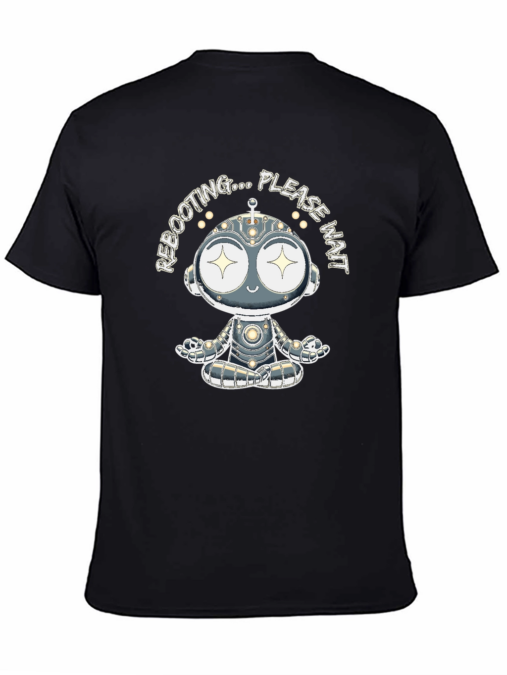 Rebooting Robot Graphic Tee - Black