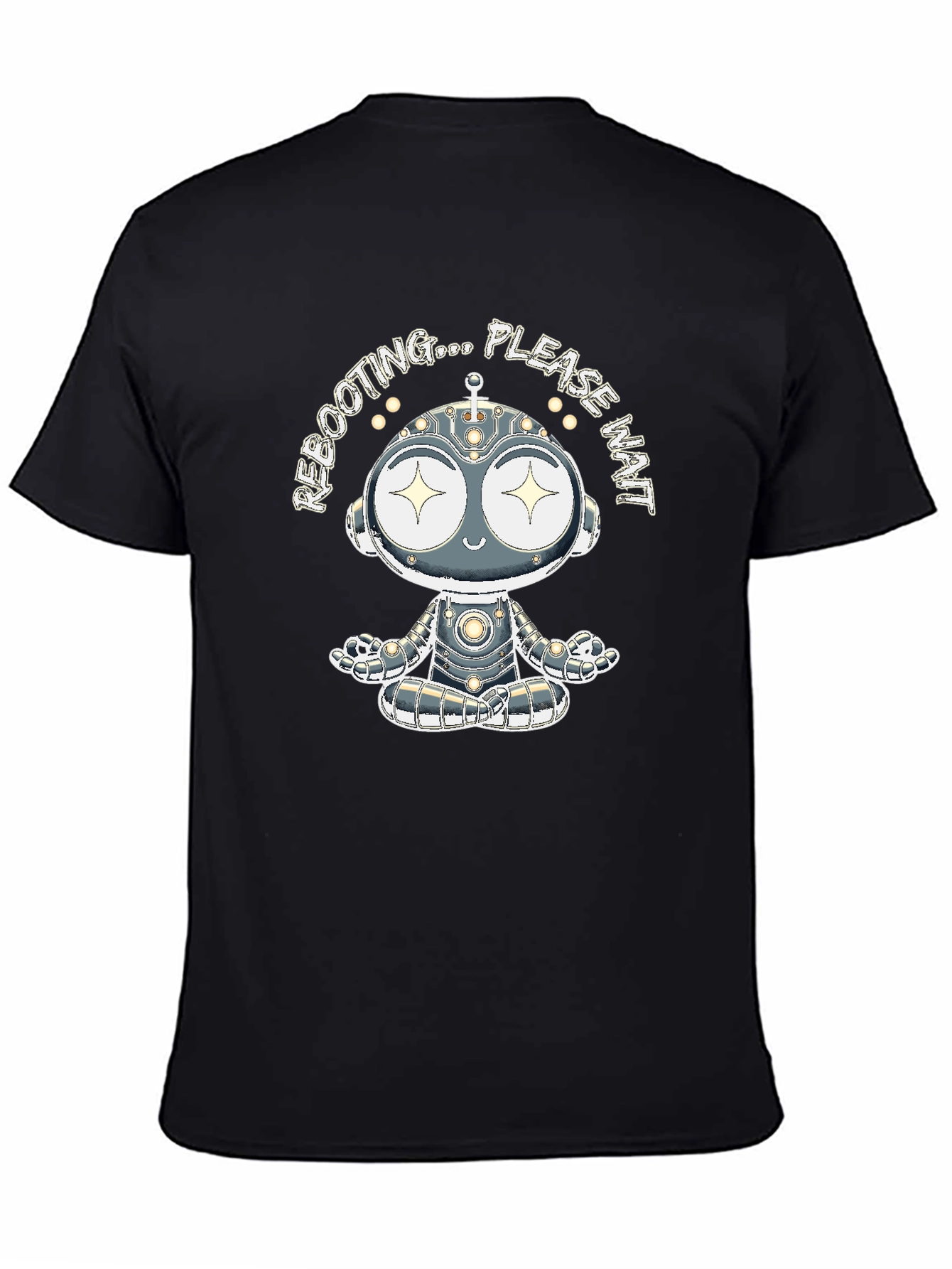 Rebooting Robot Graphic Tee - Black