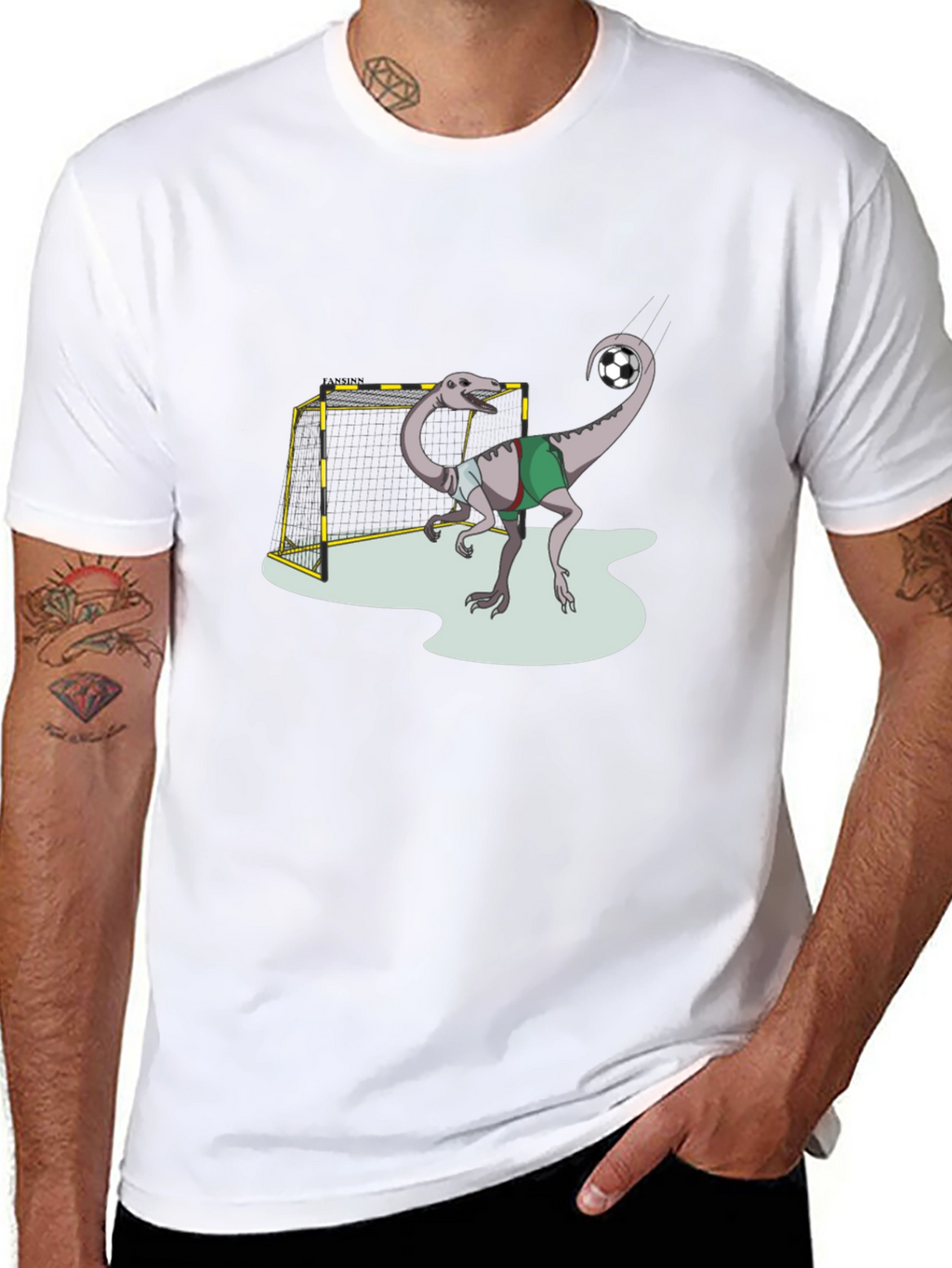 Dino Soccer T-Shirt - Fun Graphic Tee