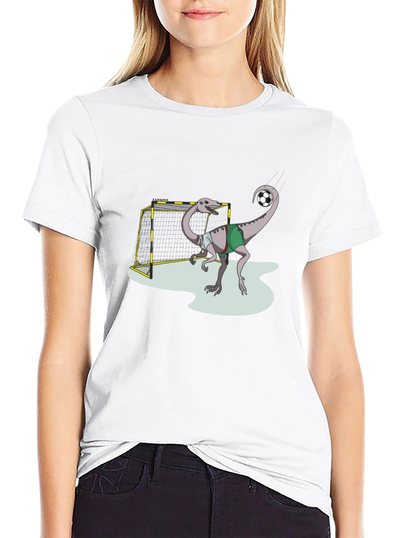 Dino Soccer T-Shirt - Fun Graphic Tee