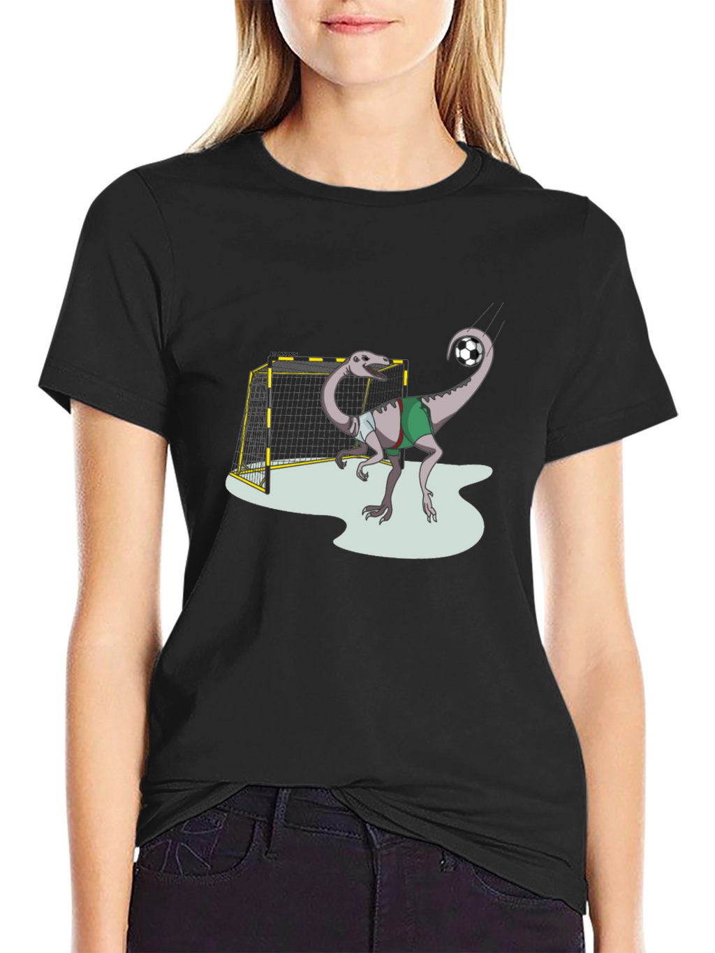 Dino Soccer T-Shirt - Fun Graphic Tee