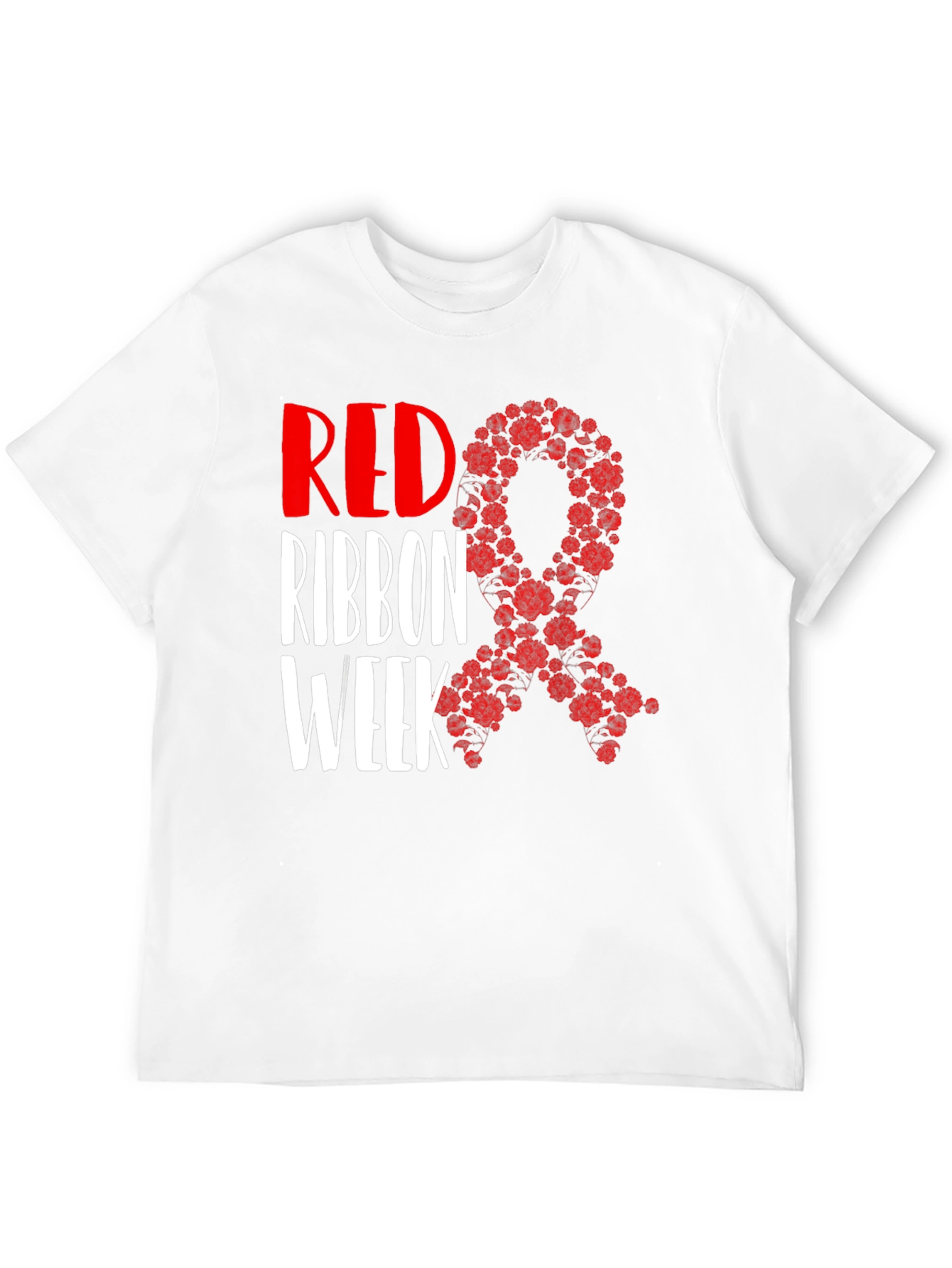 Red Ribbon Week T-Shirt Black