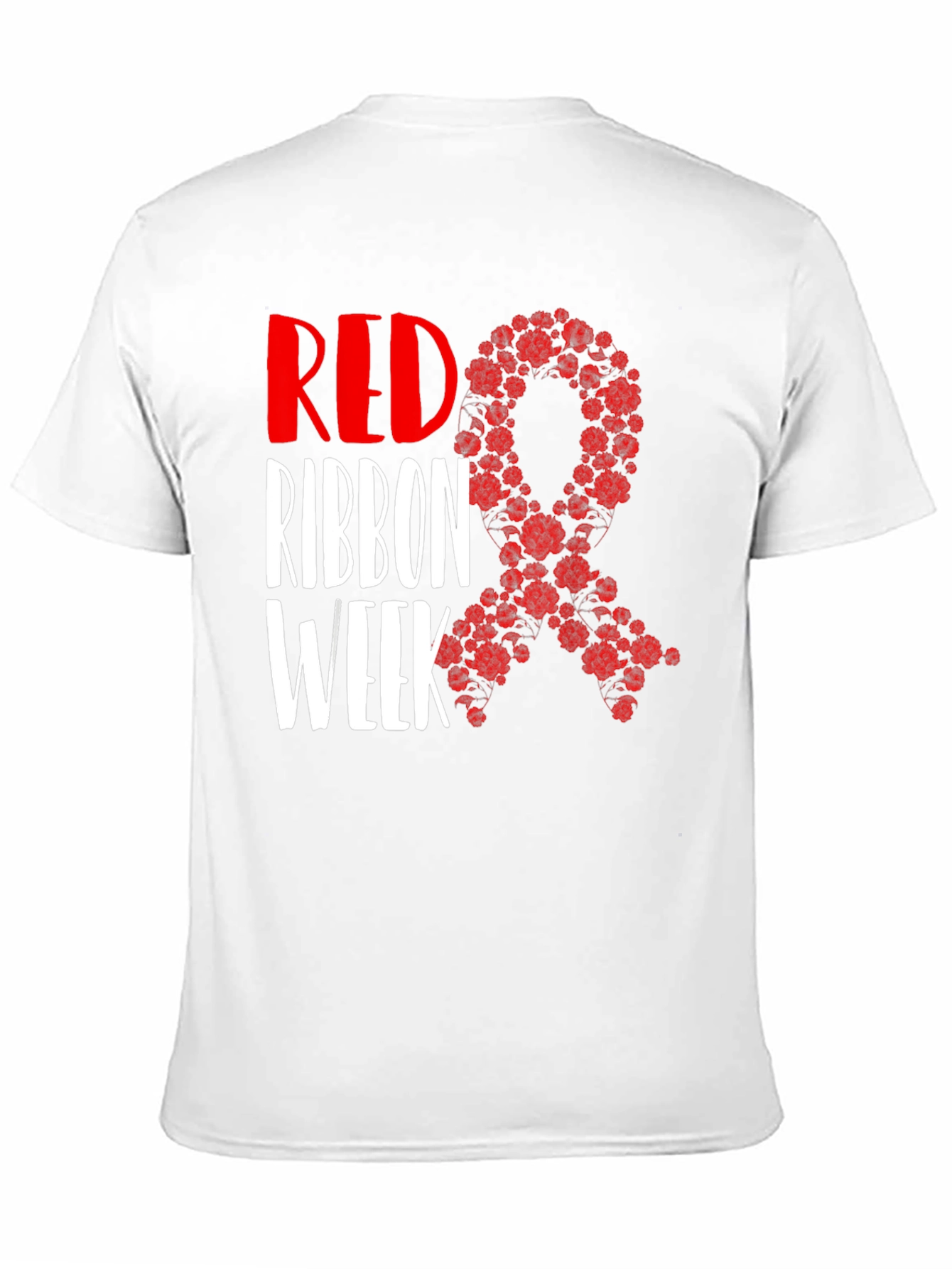 Red Ribbon Week T-Shirt Black