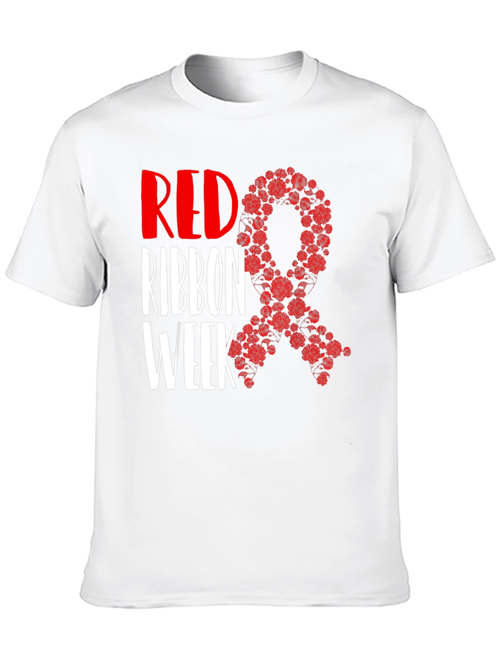 Red Ribbon Week T-Shirt Black