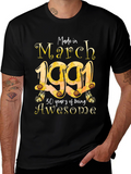 March 1991 Sunflower Birthday T-Shirt