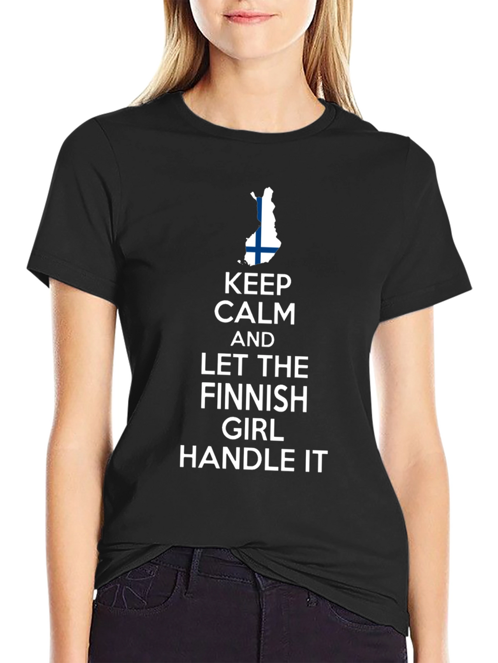 Keep Calm Finnish Girl T-Shirt - Finland Pride