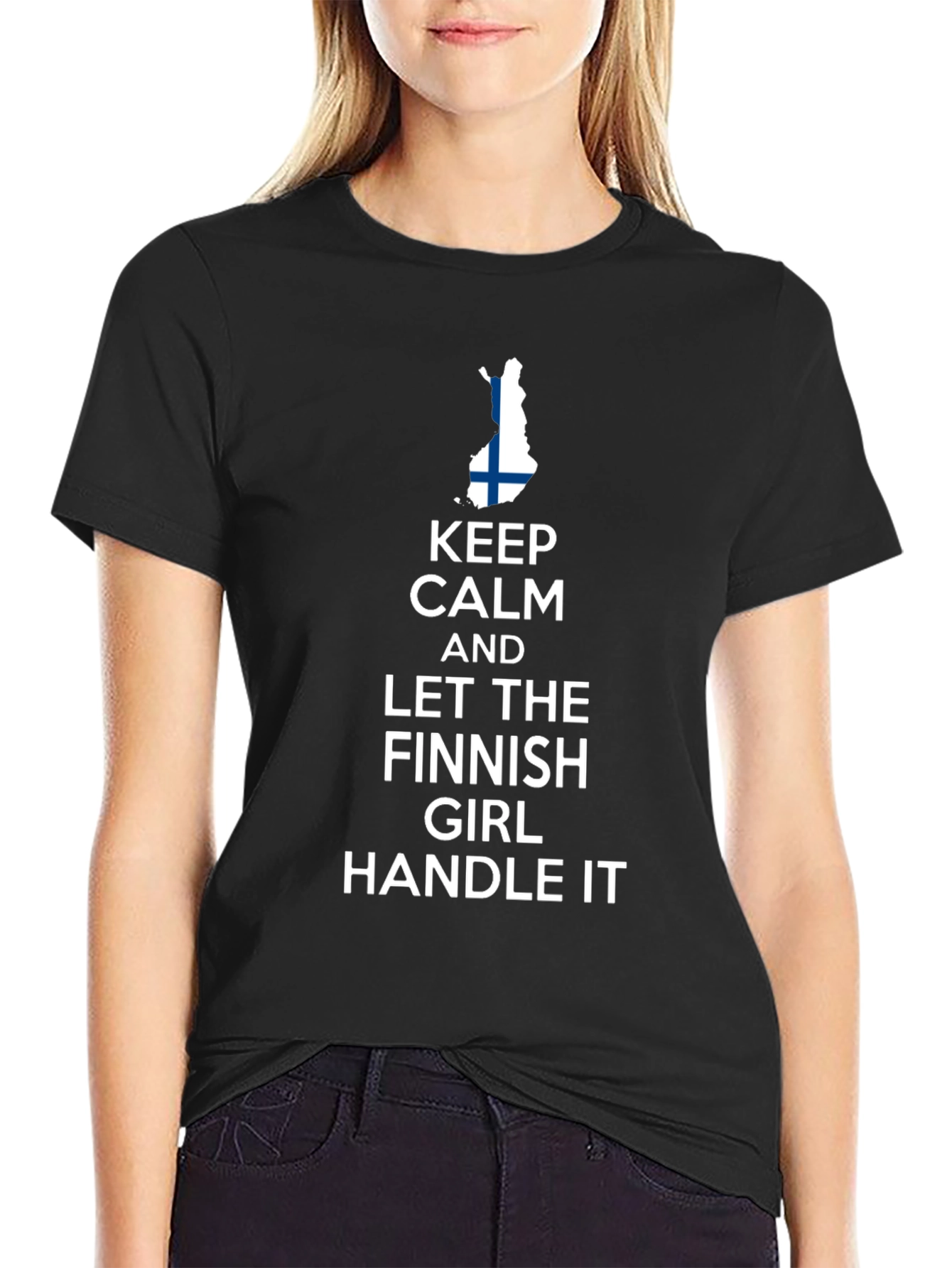 Keep Calm Finnish Girl T-Shirt - Finland Pride