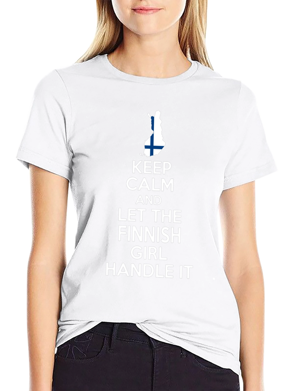 Keep Calm Finnish Girl T-Shirt - Finland Pride