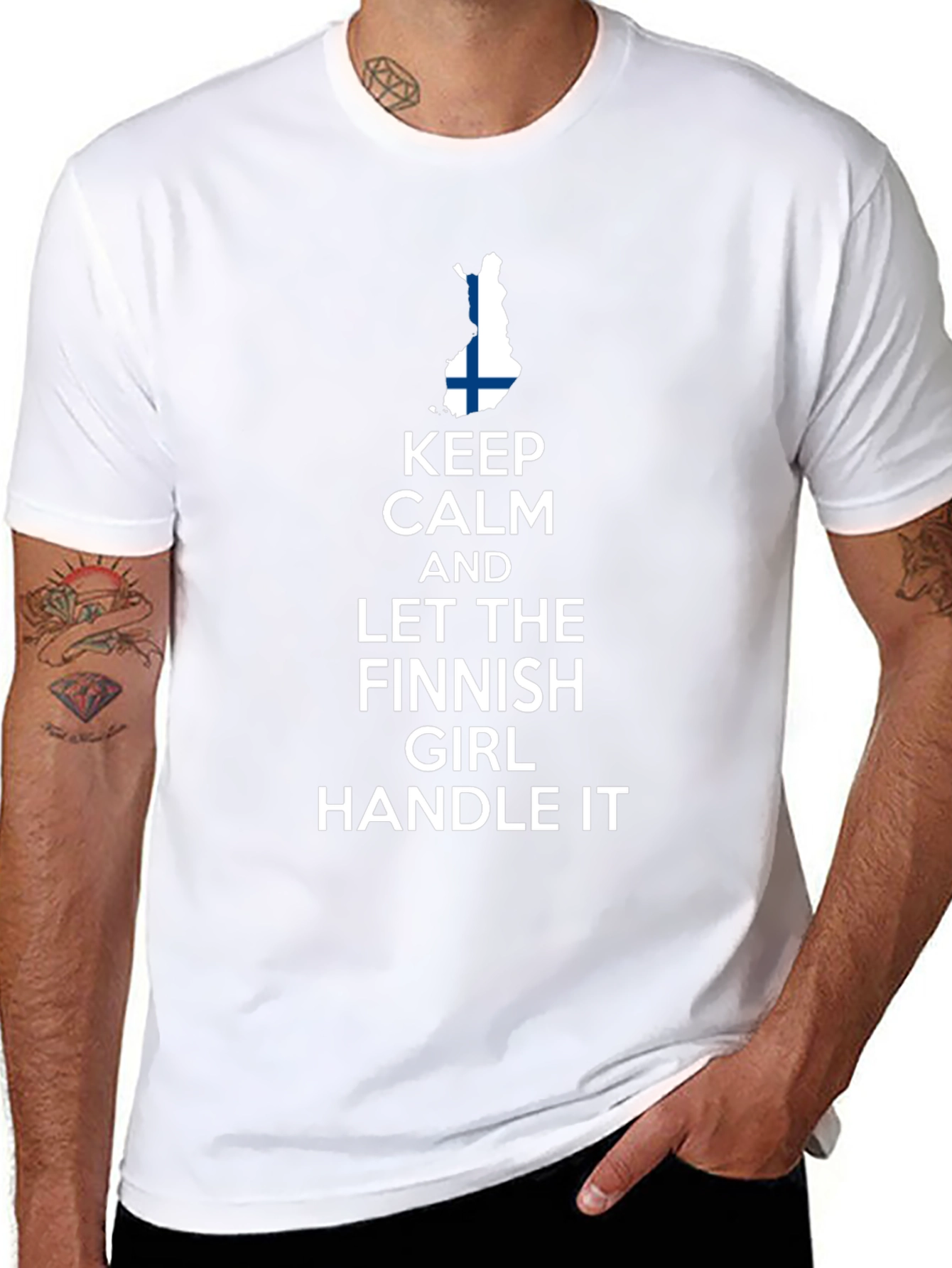 Keep Calm Finnish Girl T-Shirt - Finland Pride