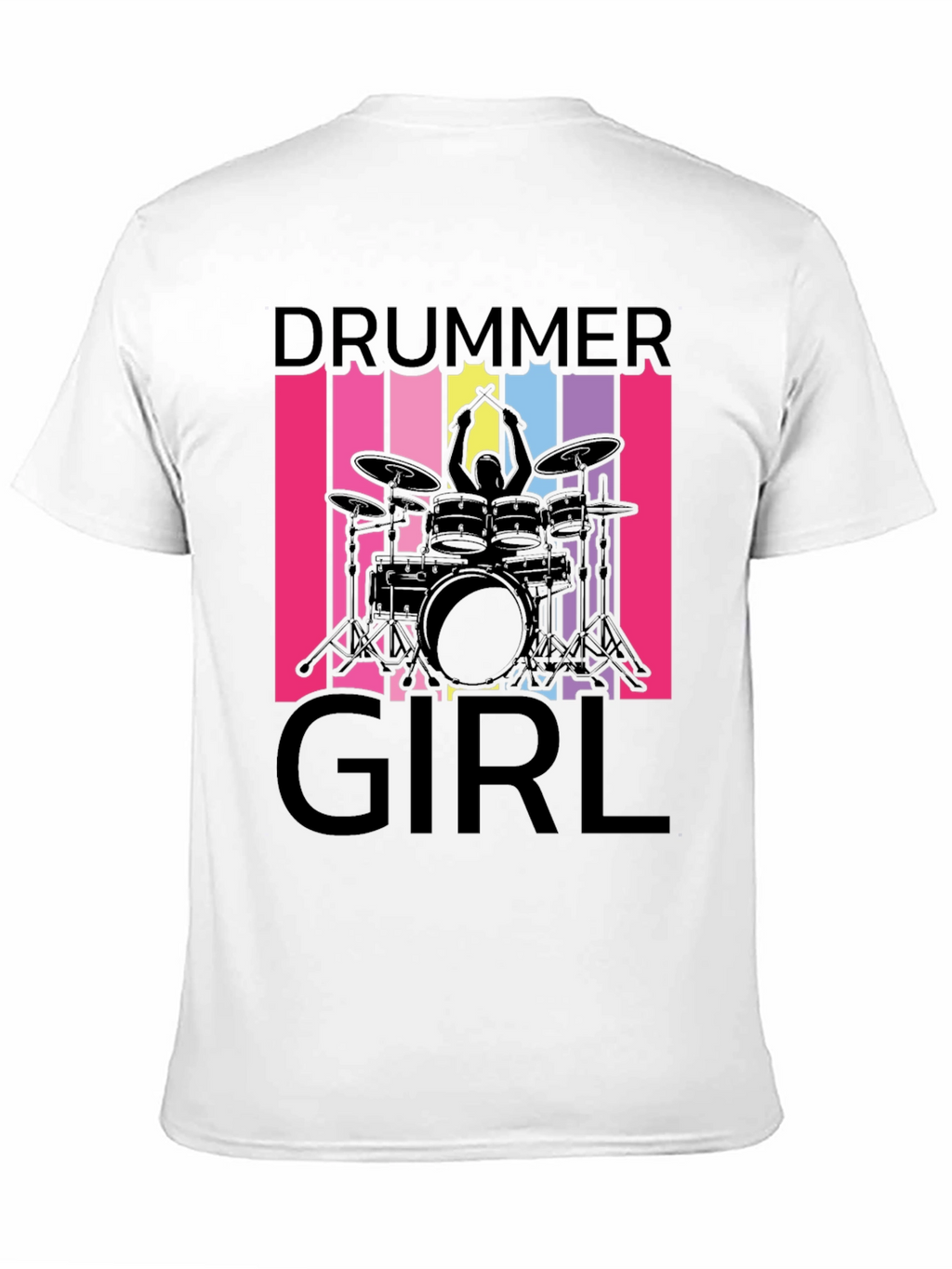 Drummer Girl T-Shirt - Music Lover Tee