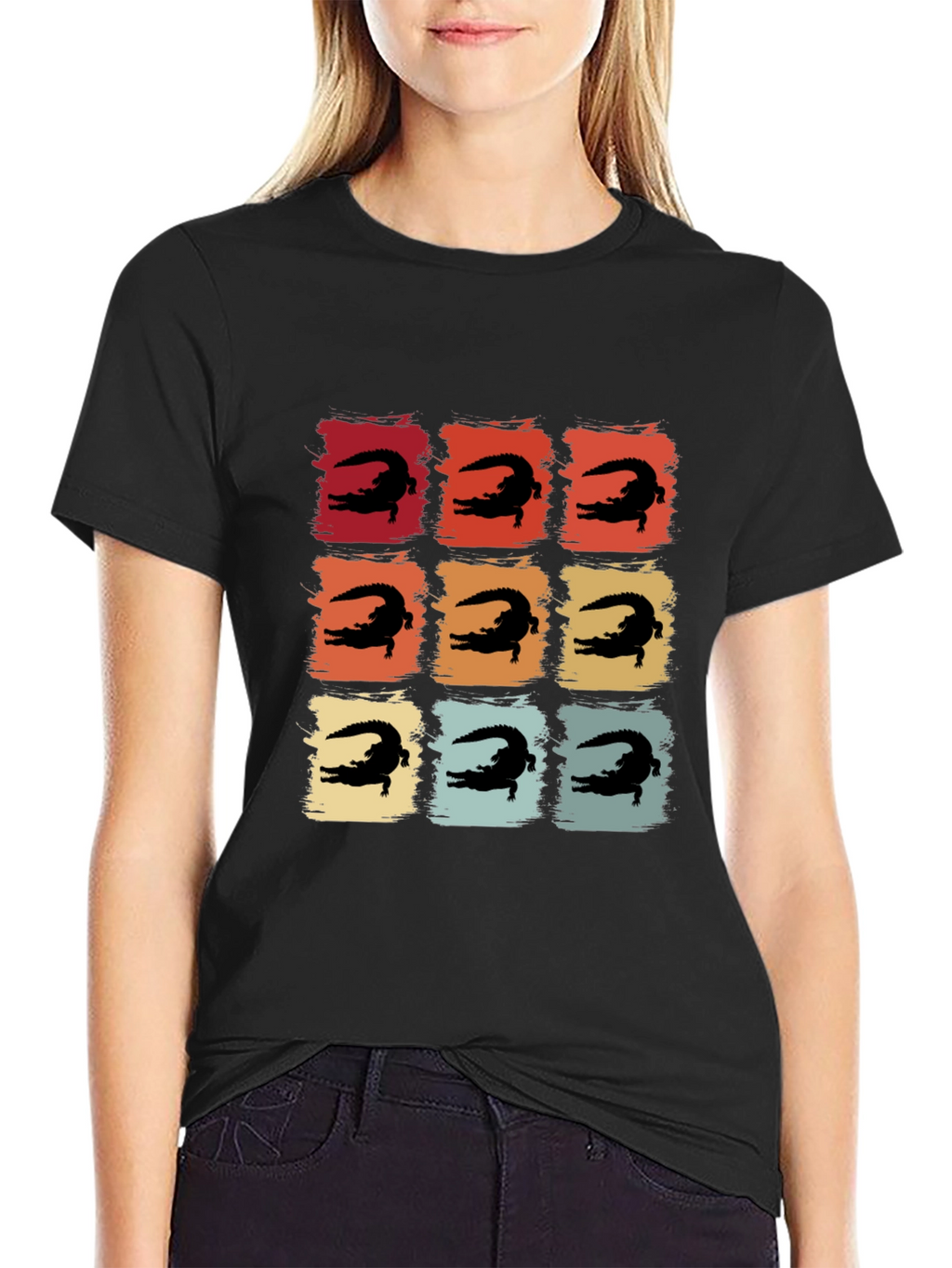 Retro Alligator Square Tee