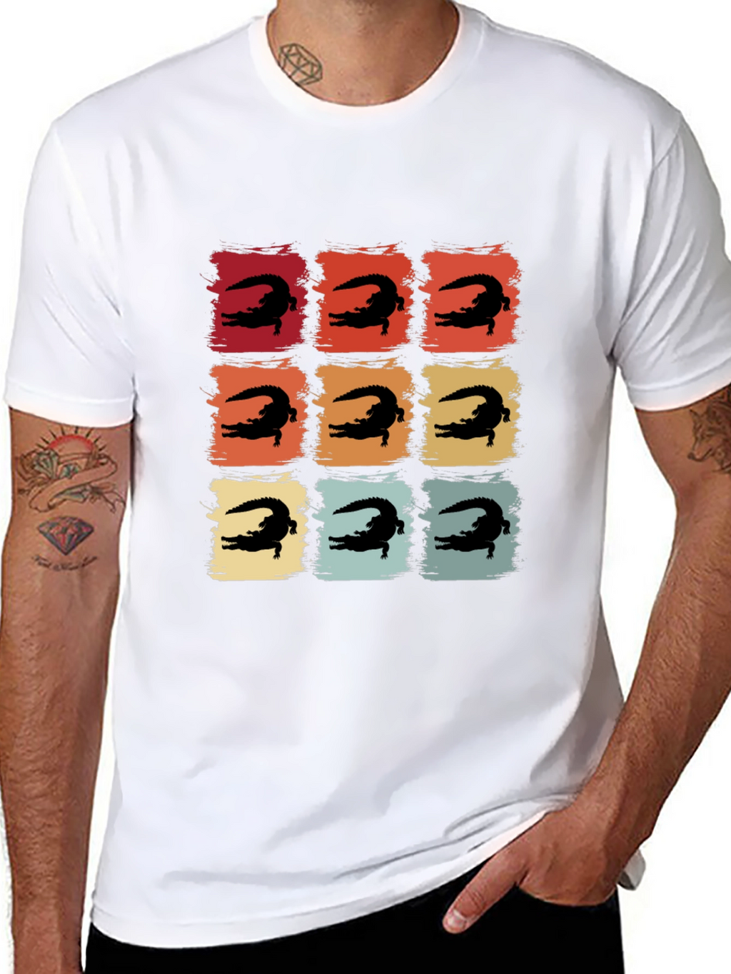 Retro Alligator Square Tee