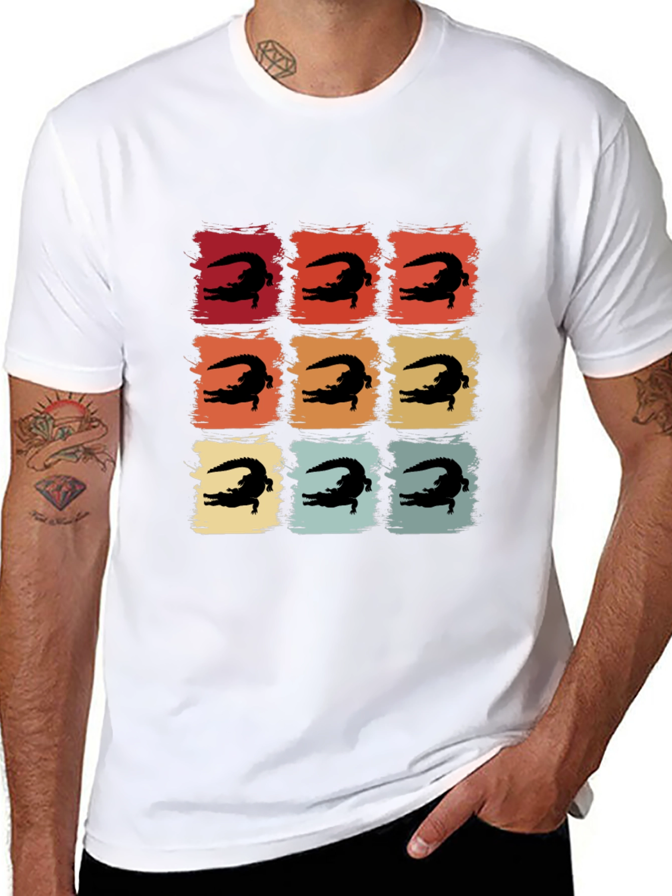 Retro Alligator Square Tee