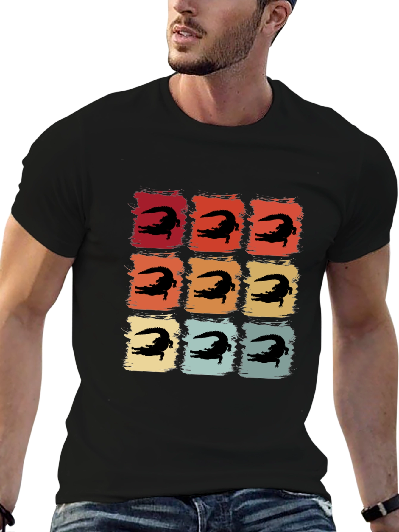 Retro Alligator Square Tee