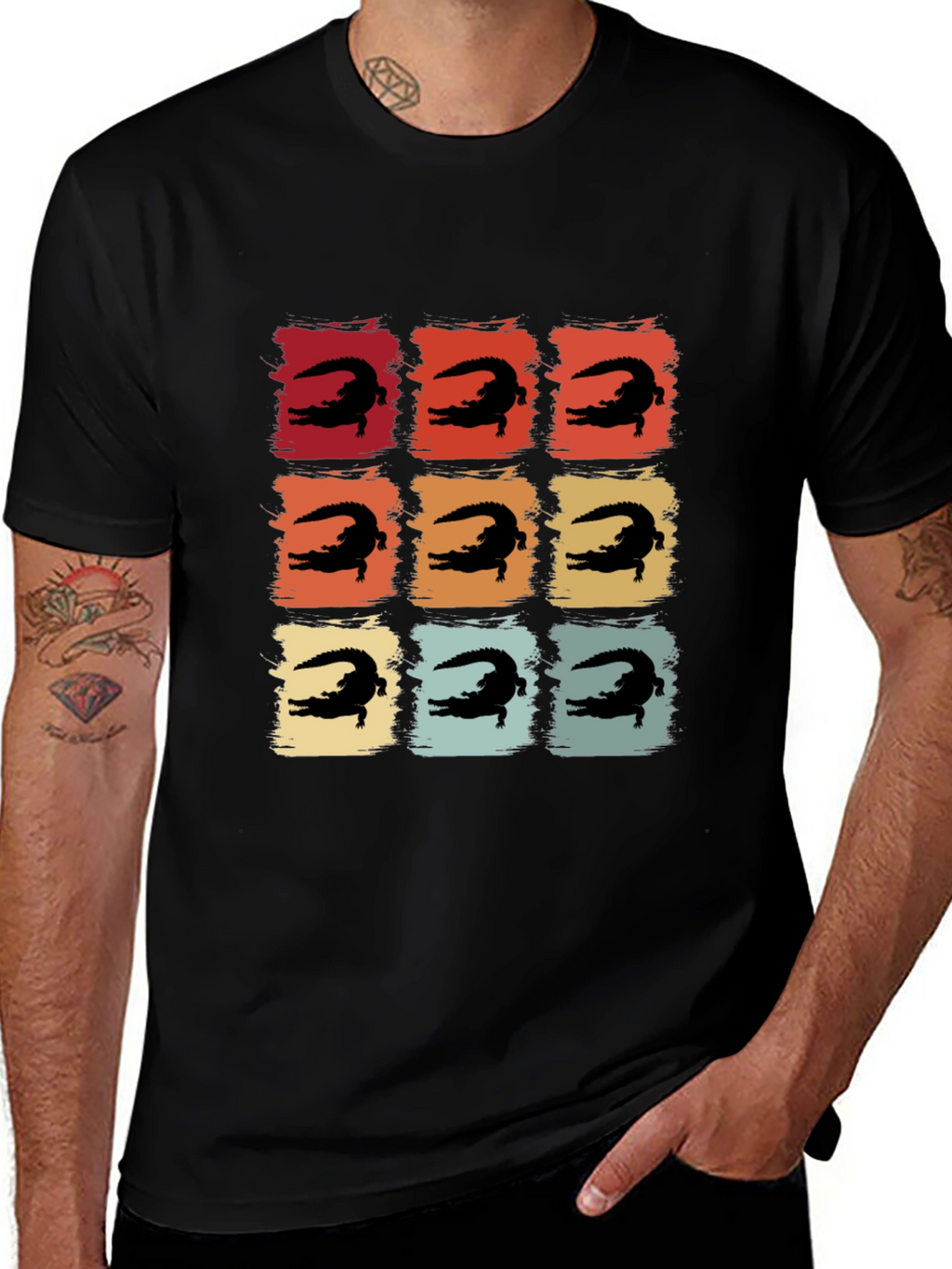 Retro Alligator Square Tee