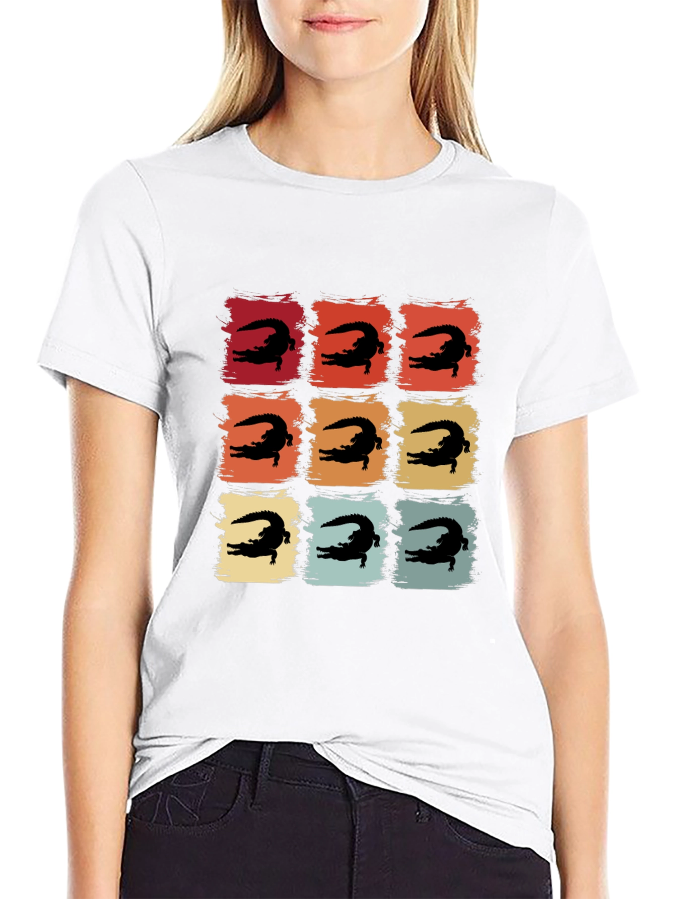 Retro Alligator Square Tee