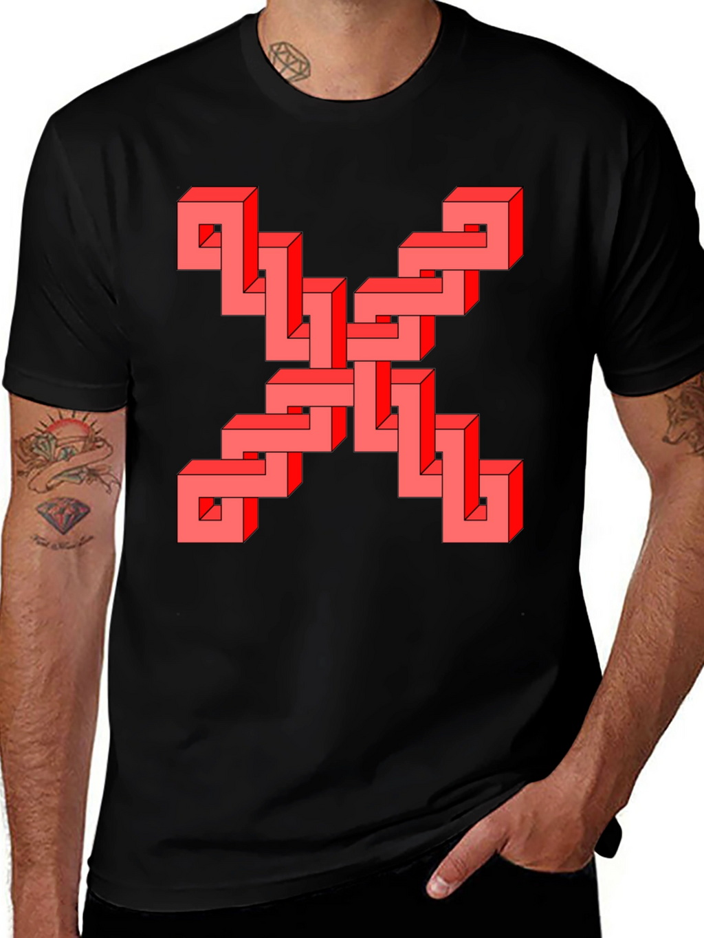 Impossible Shape T-Shirt - Black