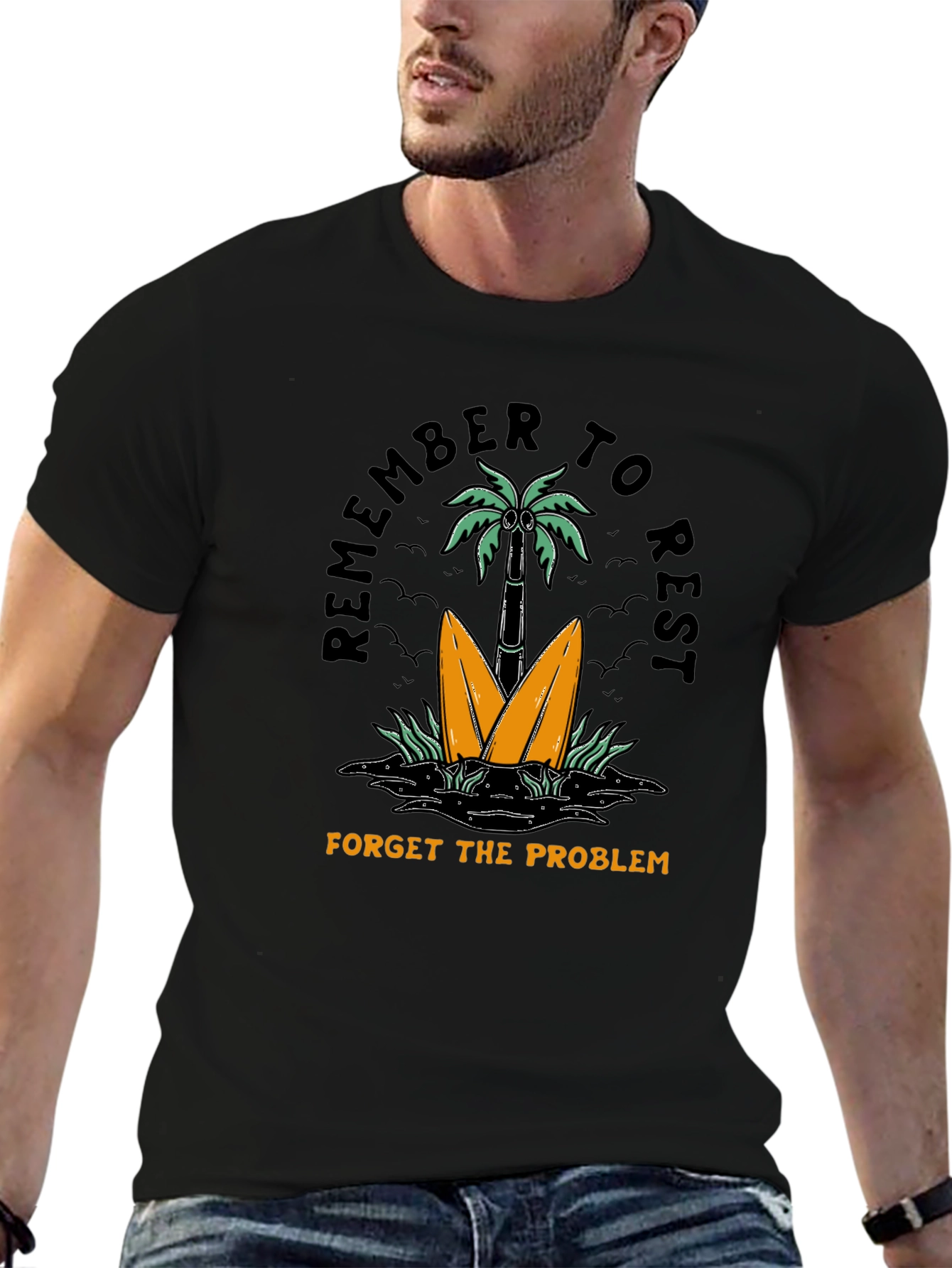 Relax Graphic Tee: Remember to Rest T-Shirt