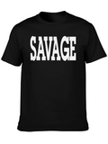 Savage Graphic Tee - Bold Statement Shirt