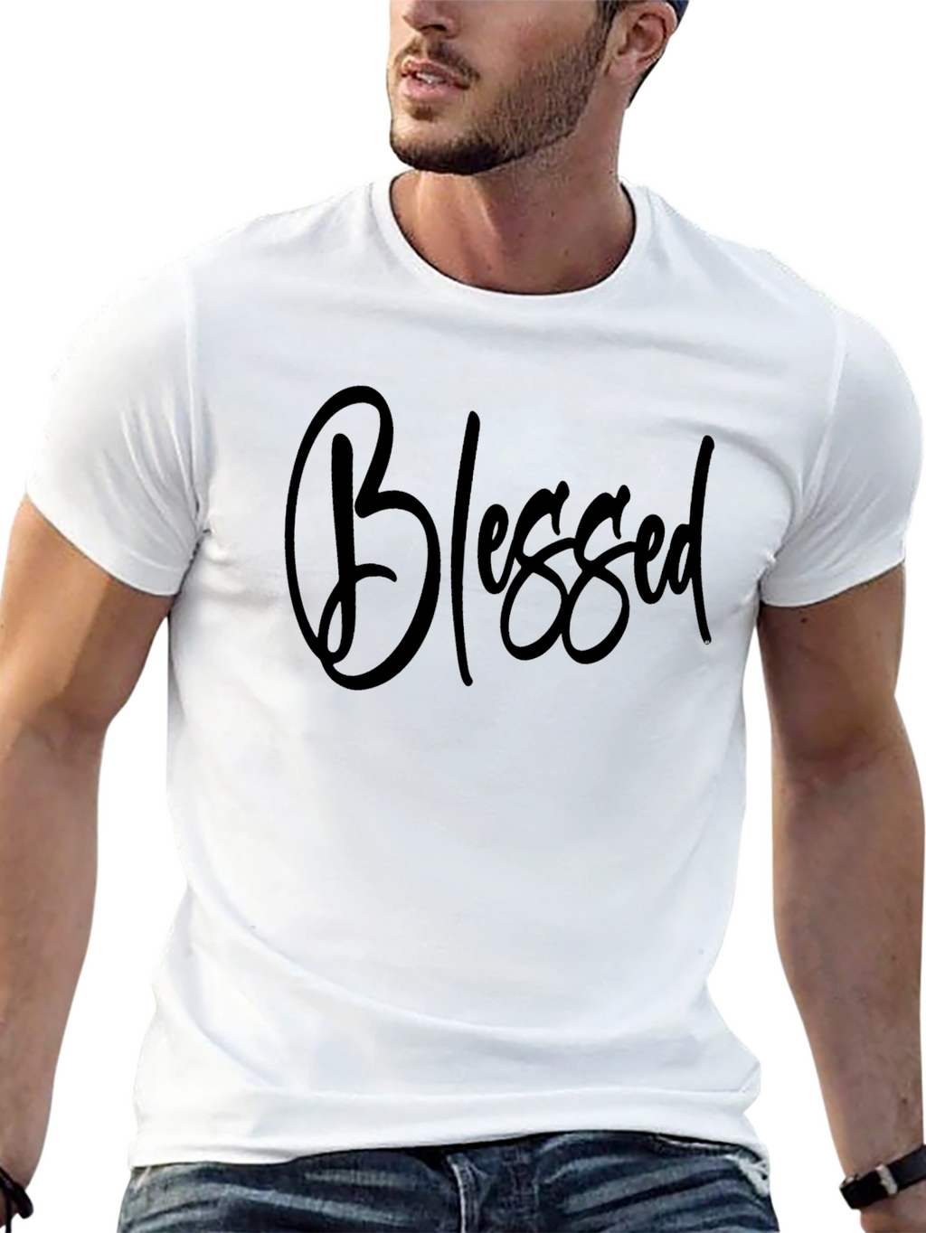 Blessed Black Graphic Tee - Stylish & Comfortable