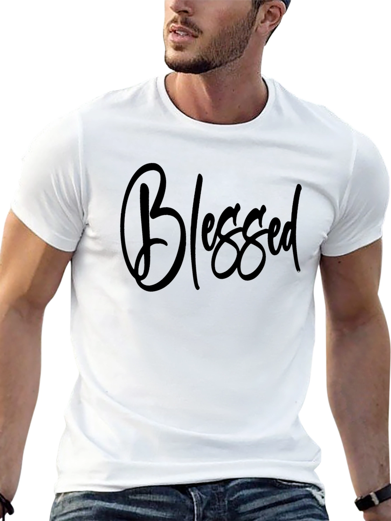 Blessed Black Graphic Tee - Stylish & Comfortable
