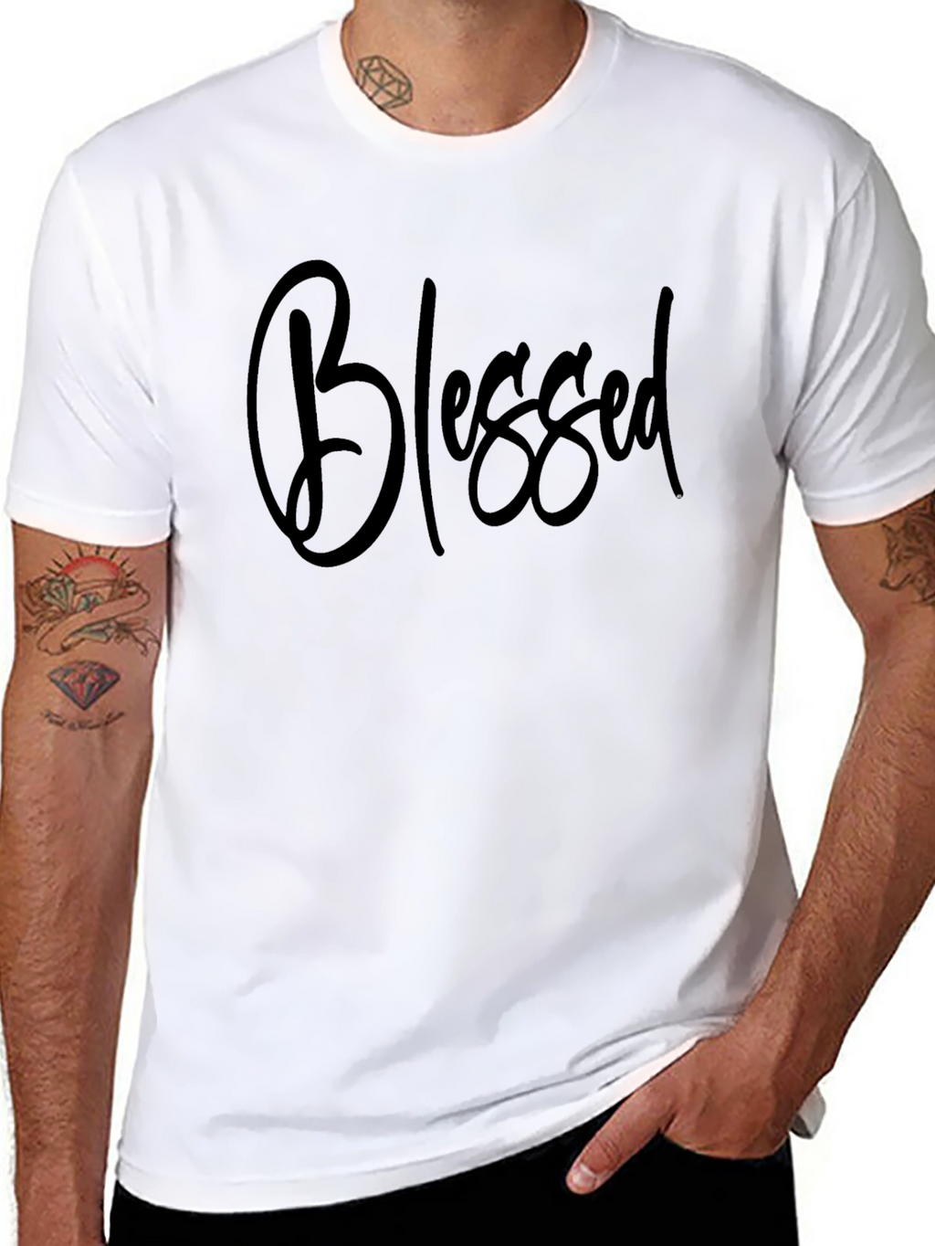 Blessed Black Graphic Tee - Stylish & Comfortable