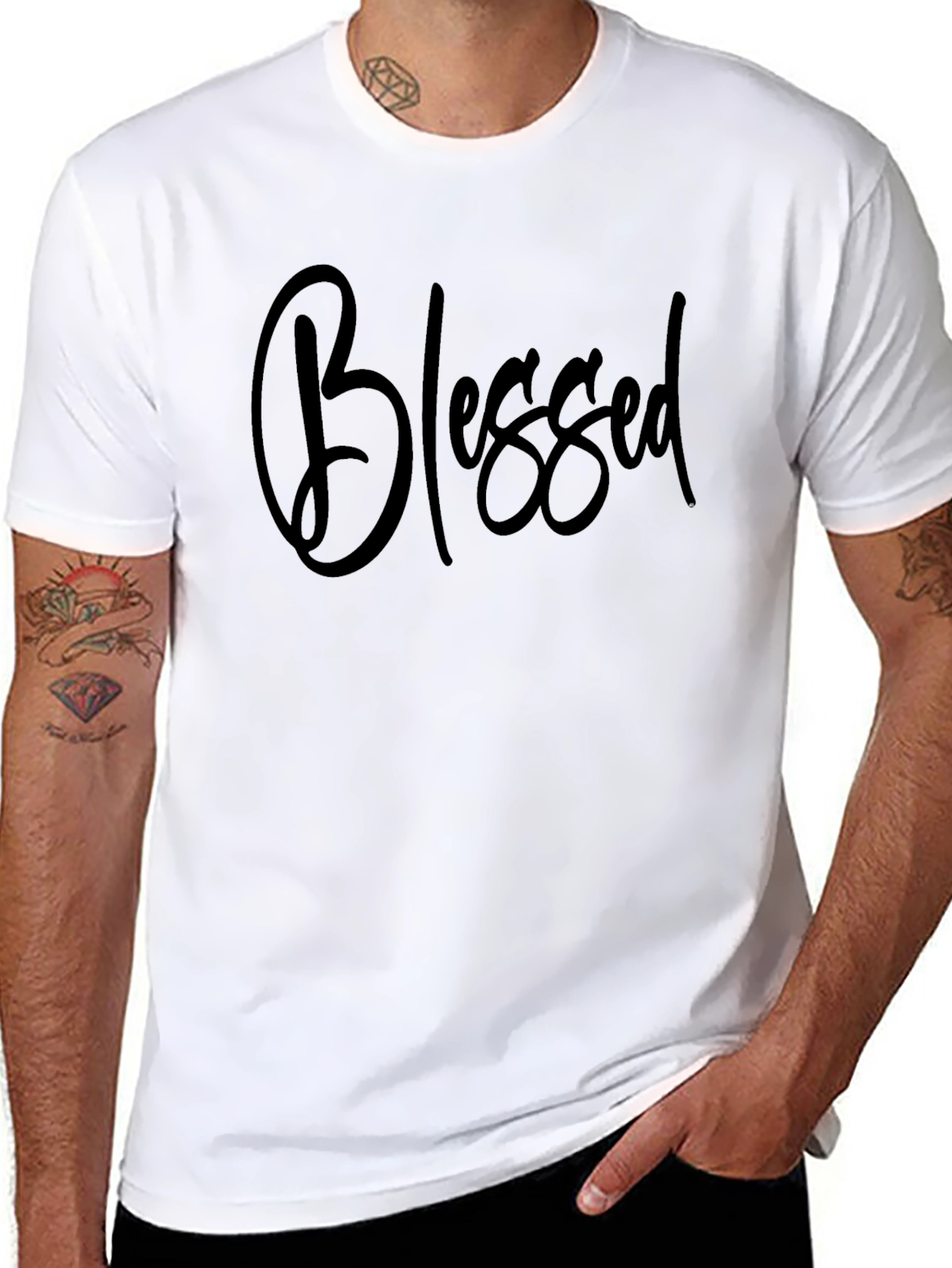 Blessed Black Graphic Tee - Stylish & Comfortable