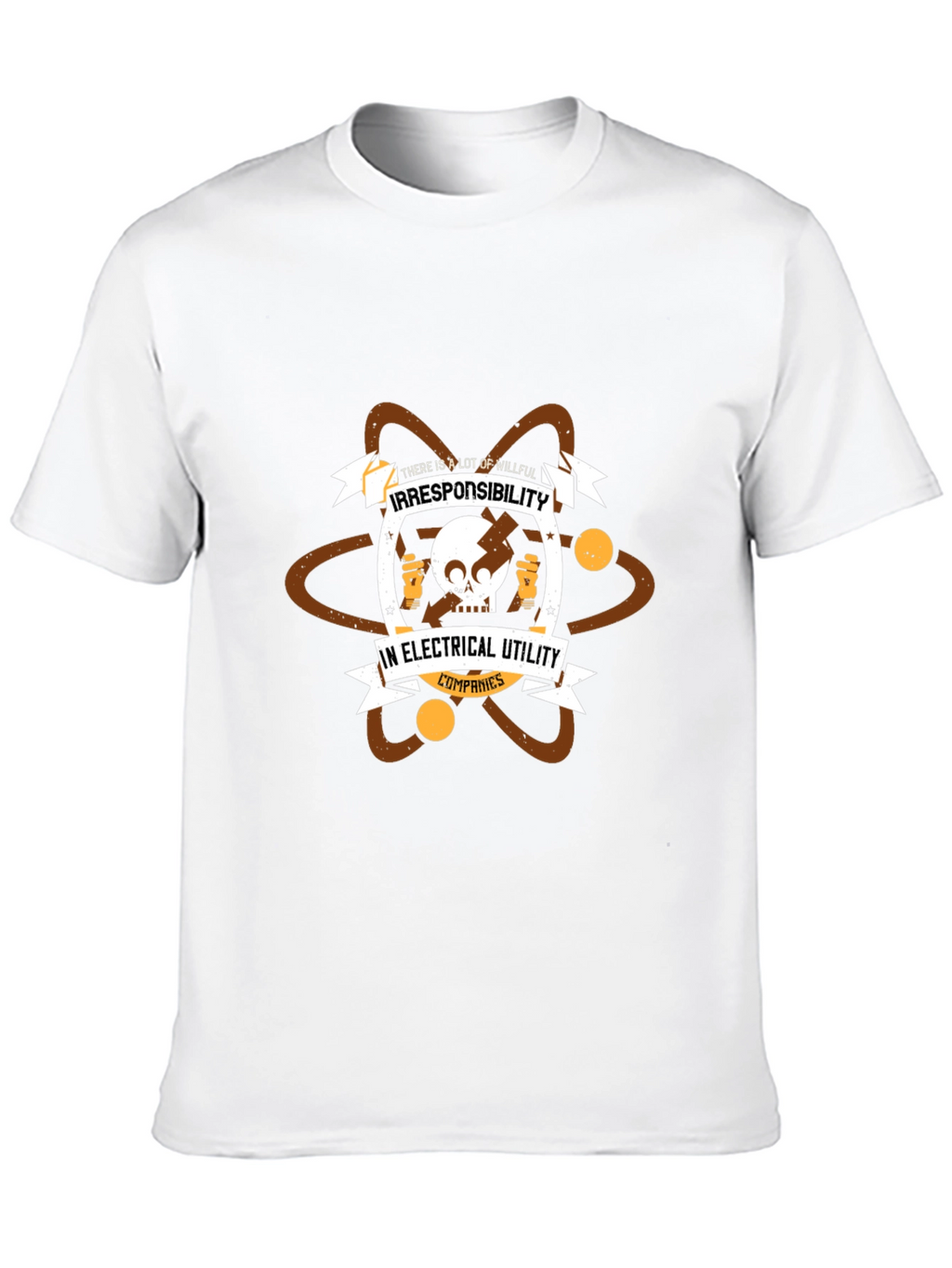Irresponsibility in Electrical Utility Companies Black Tee