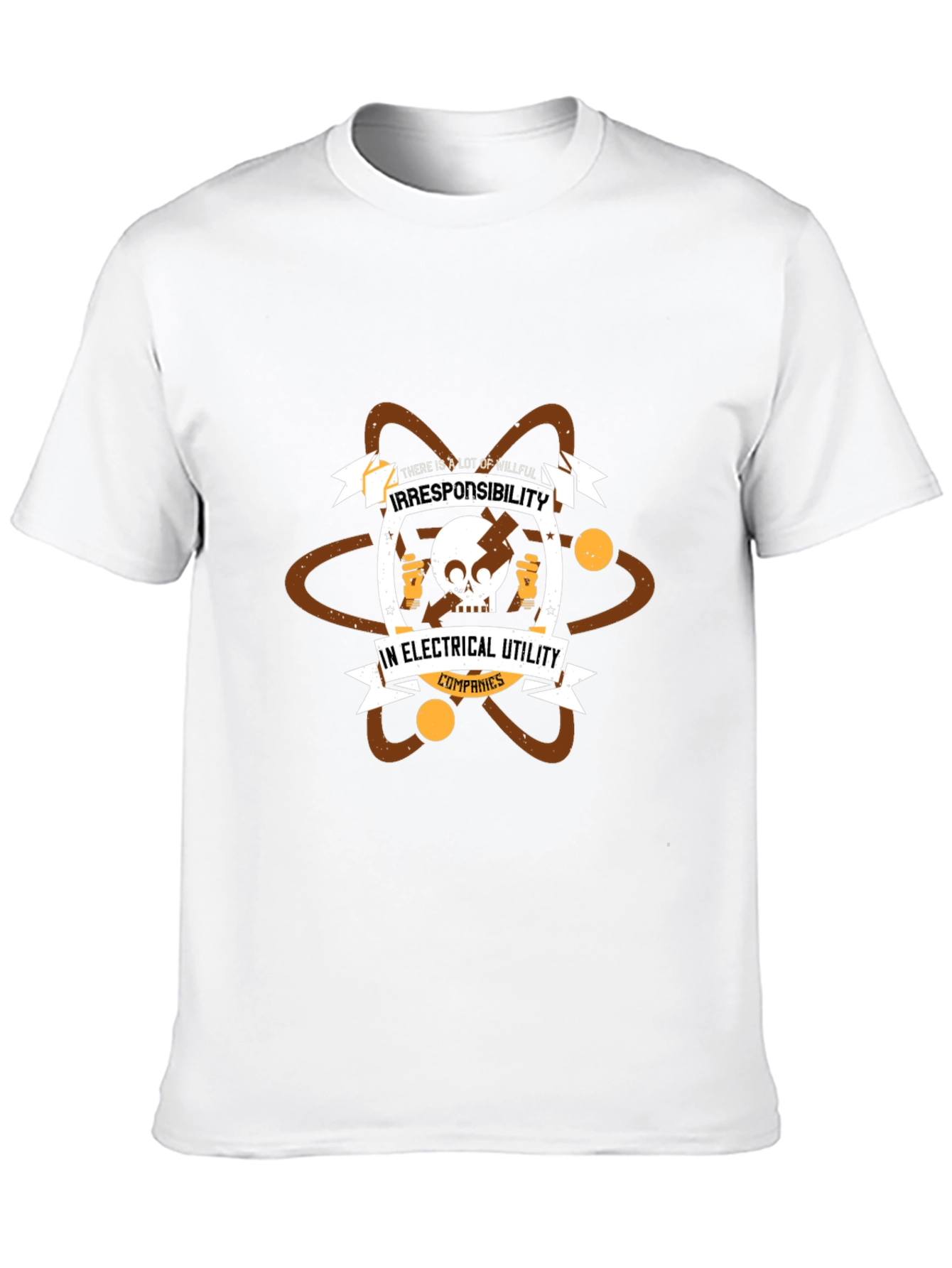 Irresponsibility in Electrical Utility Companies Black Tee