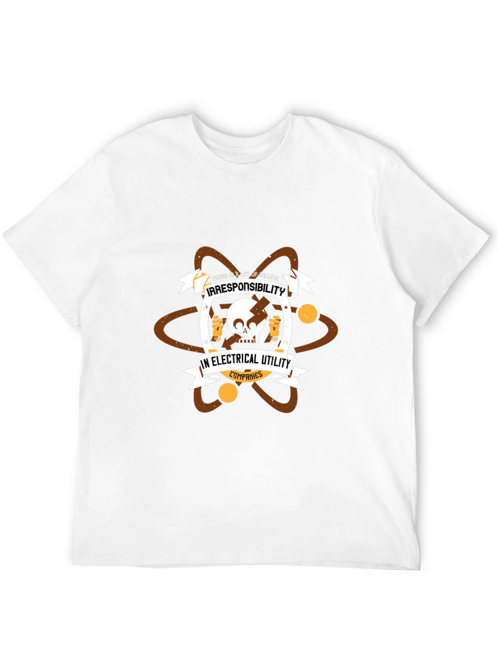Irresponsibility in Electrical Utility Companies Black Tee