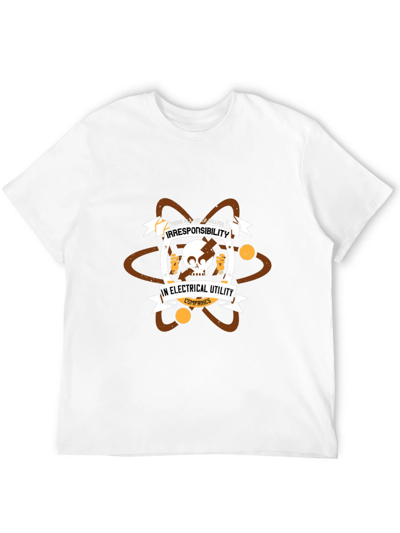 Irresponsibility in Electrical Utility Companies Black Tee