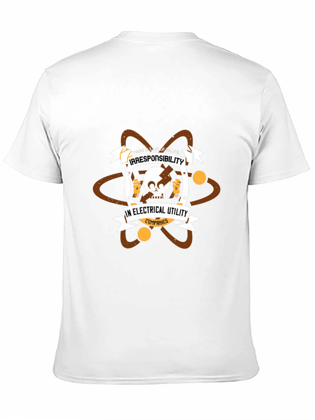 Irresponsibility in Electrical Utility Companies Black Tee